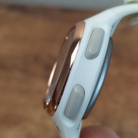 Timex Ironman Watch Women White Rose Gold Tone Digital 10Lap New Battery - Picture 8 of 15